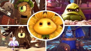 Plants vs Zombies Battle for Neighborville™  ALL BOSS BATTLES [upl. by Olnton]