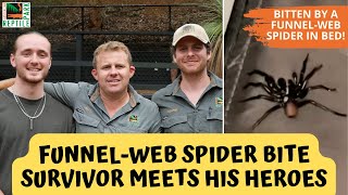 I Survived Being Bitten By Worlds Deadliest Spider  Australian Reptile Park [upl. by Nitza]