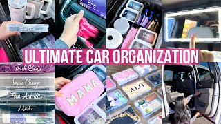 ULTIMATE CAR ORGANIZATION  Satisfying Clean and Car Restock Organizing on a Budget [upl. by Gomar]