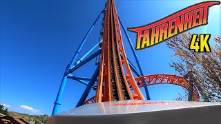 Fahrenheit quot97° amp Falling Fastquot Front Row POV  Hersheypark Roller Coaster [upl. by Olzsal720]