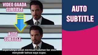 Cara Membuat Subtitle Otomatis [upl. by Aneled500]