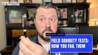 How you FAIL Standardized Field Sobriety Tests SFSTs [upl. by Anaigroeg]