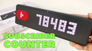 LaMetric Clocks Is A YouTube Subscriber Counter [upl. by Yenttihw]