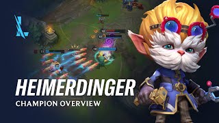 Heimerdinger Champion Overview  Gameplay  League of Legends Wild Rift [upl. by Olleina]