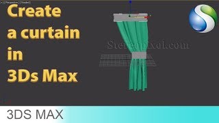 How to create a curtain in Autodesk 3Ds Max 2017  Beginner tutorial [upl. by Euell]