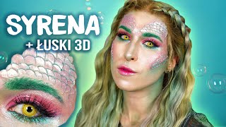 ♦ Makijaż SYRENY na Halloween  Łuski 3D DIY 🧜🏻‍♀️ Agnieszka Grzelak Beauty [upl. by Leveridge839]