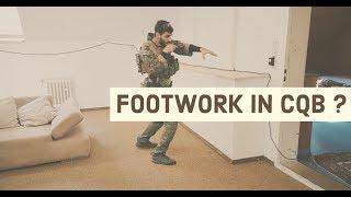 Tactical Footwork in CQB [upl. by Nahsrad]