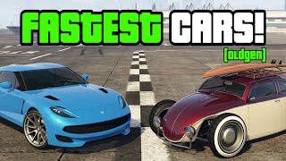 GTA 5  Top 10 FASTEST CARS Old Gen For Top Speed In 2023 [upl. by Hanaj745]