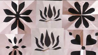 Step by step flowers cutting for gadapa designspaper projectpaper diy [upl. by Myna401]