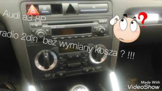 Audi a3 8P radio 2din [upl. by Ammann]