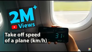 Take off speed of a plane kmh [upl. by Ravens]