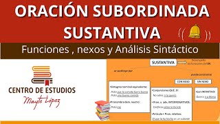 APRENDE a analizar oraciones SUBORDINADAS SUSTANTIVAS 🟥 sintaxis [upl. by Osner]