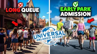 The BEST Tips and Tricks for Early Park Admission at Universal Orlando [upl. by Ellered]