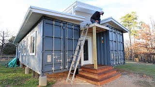 Building An Overhang For Our Front Porch [upl. by Nosittam]