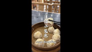 灌湯小籠包Soup dumplings甜美多汁的灌湯小籠包，是上海美食的代表中国美食 小吃 上海 [upl. by Nuhsar]