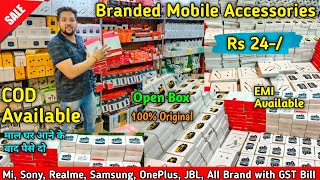 Branded Mobile Accessories Rs 24 Mi sony Jbl Oppo realme OnePlus samsung Accessories [upl. by Kreiner]