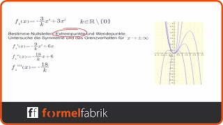 Funktionsschar Kurvendiskussion Funktion 3 Grades [upl. by Fax829]