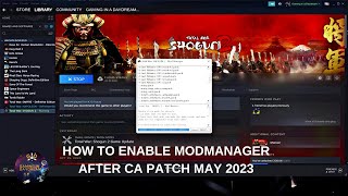 HOW TO ENABLE MOD MANAGER IN TW SHOGUN 2 AFTER PATCH MAY 2023 [upl. by Emlynne]