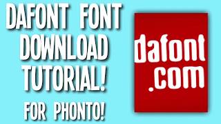 Downloading Fonts to iOS via Dafont  Phonto Tutorial [upl. by Lekcim275]