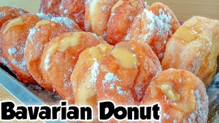 Homemade Fried Donut with Bavarian Filling recipe [upl. by Enyawud]