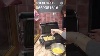 Omelette pommes de terre lardons dans le grill All Clad xl [upl. by Haelem]