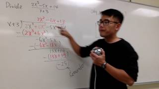 Long division of polynomials vs Synthetic Division [upl. by Jorgensen66]