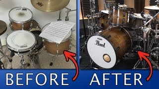 Restoring An Old Drum Set  Part 1 DIY How To Stain A Drum [upl. by Elexa573]