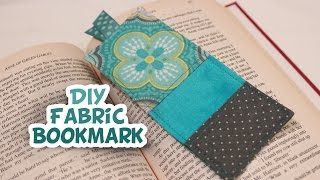 Fabric Bookmark  Easy How to  Whitney Sews [upl. by Boyt320]