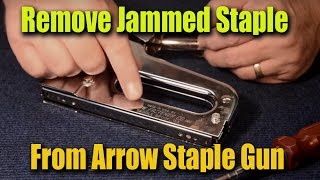 How to Remove Jammed Staples From Arrow Staple Gun  CRF GuruBrew [upl. by Arytahs218]