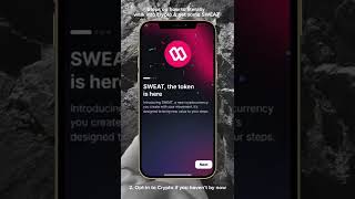 How to install Sweat Wallet via Sweatcoin app [upl. by Nylimaj]