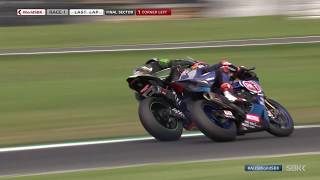 THRILLING last 2 laps Race 1  Watch one for the closest ends of WorldSBK history at Phillip Island [upl. by Mace714]