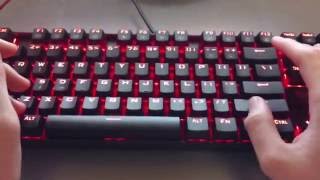 Red Dragon Kumara Led Backlit Mechanical Gaming Keyboard Review [upl. by Amedeo]