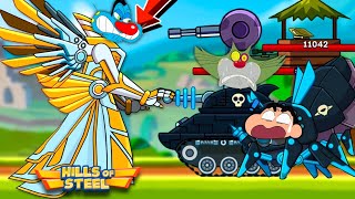 Mythic Tank Valkyrie vs All Bosses In Epic Journey  Hills Of Steel Tank Game With Oggy and Jack [upl. by Dow555]