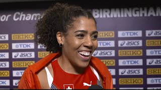 WIC 2018 Birmingham  Mujinga Kambundji SUI 60 Metres Women Bronze [upl. by Pickard697]