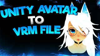 How to convert Unity Avatar to VRM  VRChat [upl. by Maribelle]