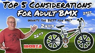 How to choose the BEST adult BMX bike Top 5 factors you need to consider  Monza BC 24quot BMX [upl. by Blancha858]