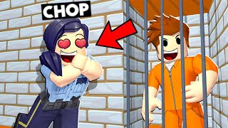 CHOP AND FROSTY ESCAPE PRISON USING HACKS IN ROBLOX [upl. by Powell]