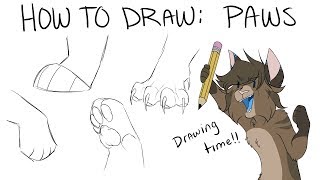 How To Draw Paws [upl. by Ilyssa86]