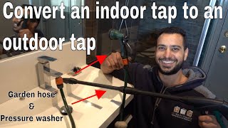 How to connect a hose to any tap [upl. by Euqinim591]