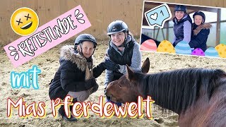 MEINE REITSTUNDE 🐎 Reiten im Stall von Mias Pferdewelt  Mavie Family Sport [upl. by Letsirhc45]