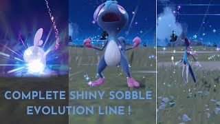 SHINY Sobble COMPLETE Evolution Line   Pokemon Scarlet and Violet [upl. by Ecila763]