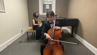 SaintSaëns Cello Concerto No 1 Opus 33 Movement 1  performed by Loig Mailhe Wang with piano [upl. by Farly]