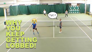 Doubles Tennis Tactics  Defending Against The Lob [upl. by Asilav260]