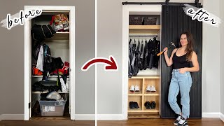 DIY SMALL CLOSET MAKEOVER [upl. by Aneret569]