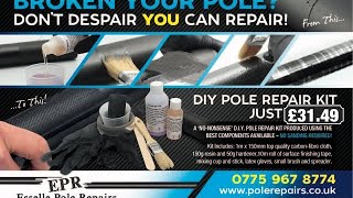 DIY Pole Repair Kit Instructional video [upl. by Andree]