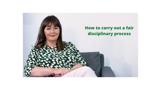 How to carry out a fair disciplinary process  Disciplinary Procedures  Disciplinary Policy  HR UK [upl. by Nnylaj162]