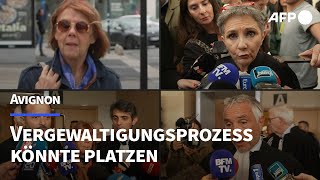 Vergewaltigungsprozess in Avignon könnte platzen  AFP [upl. by Cinamod]