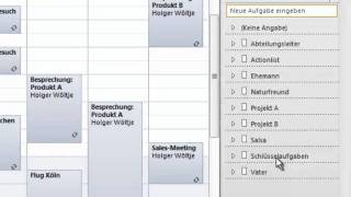 Lektion 33 Wochenplanung mit dem Kieselprinzip in Outlook [upl. by Hardi127]