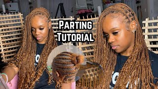 How To Easy DIY Box Braids Protective Style [upl. by Atilam]