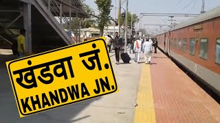 KHANDWA JUNCTION  KNW  खंडवा जंक्शन। [upl. by Nappie968]